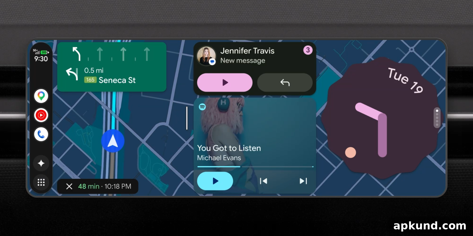 Android Auto new interface preview