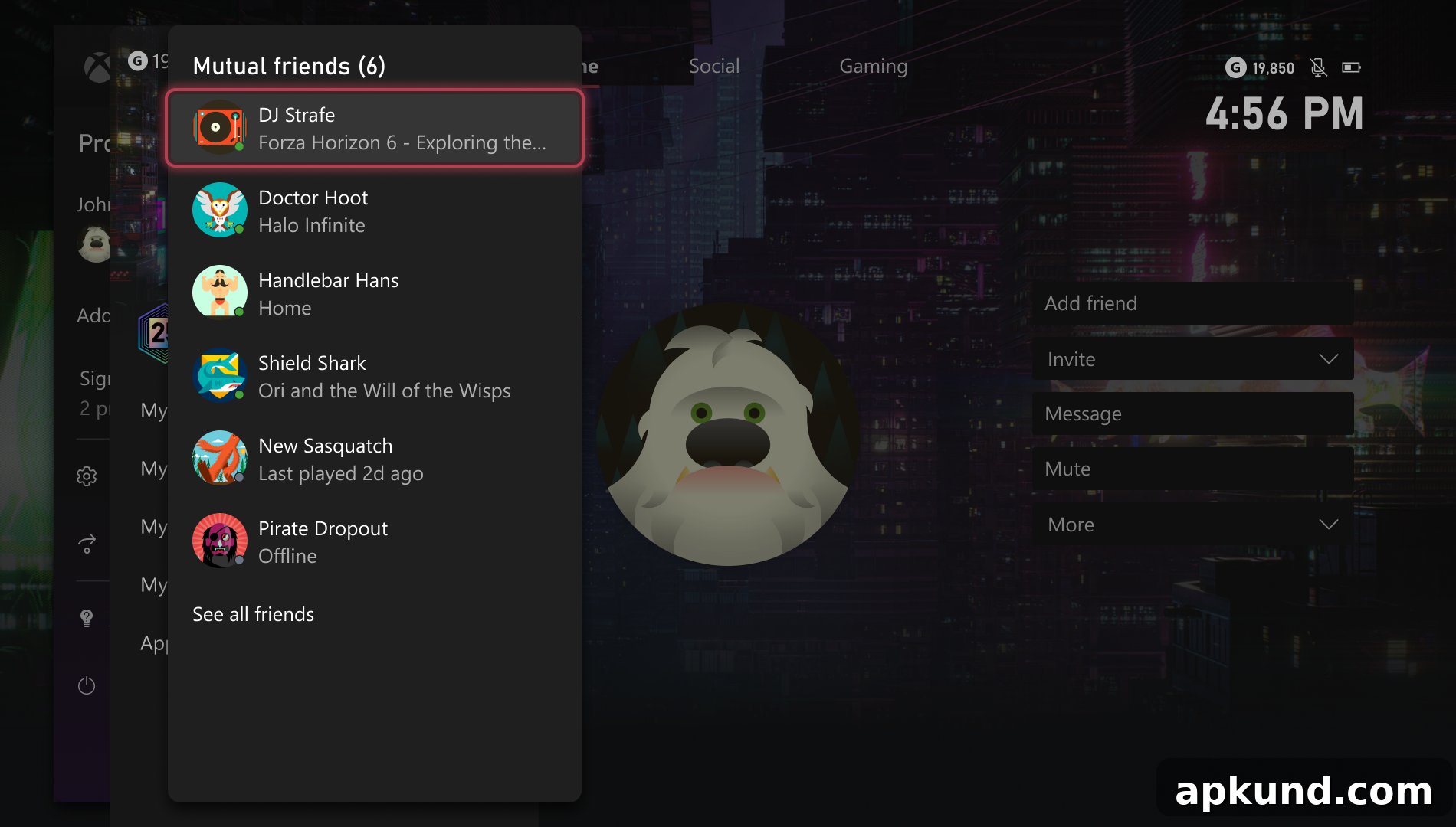 Xbox UI preview
