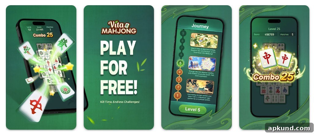 Vita Mahjong screenshot