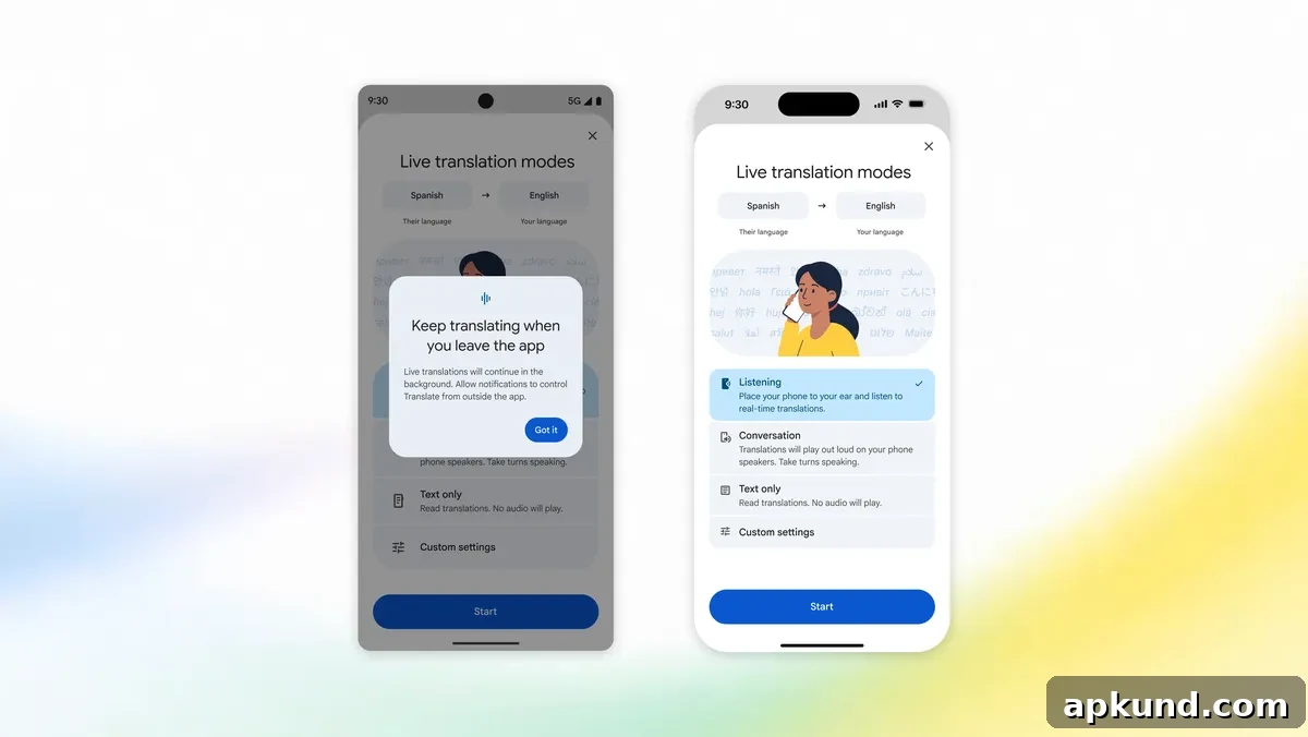 Google Translate update illustration