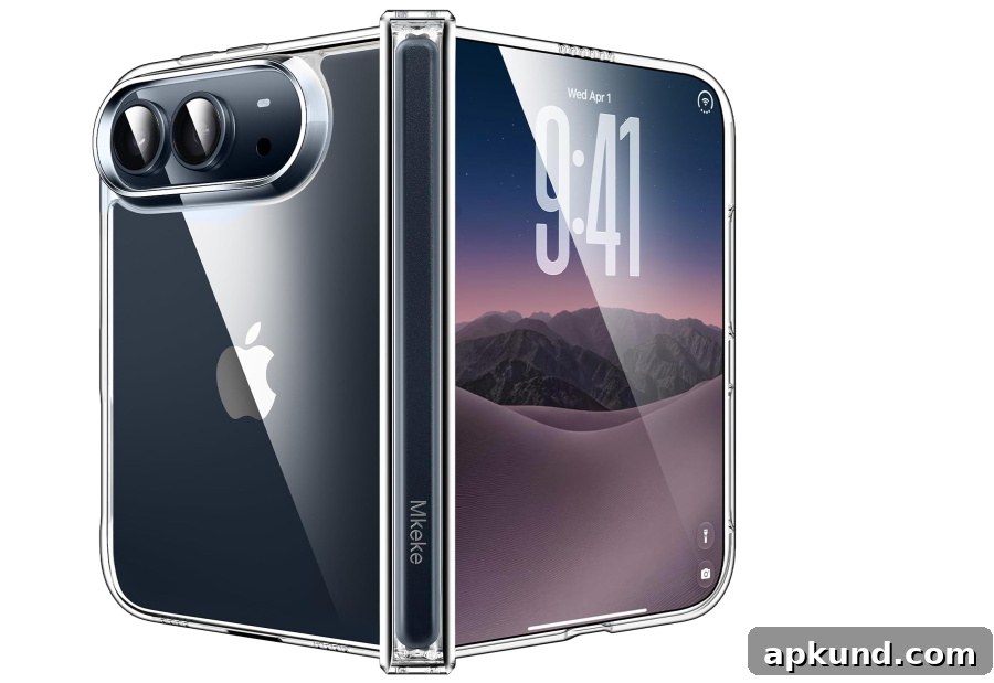 Mkeke Clear Case for iPhone Duo