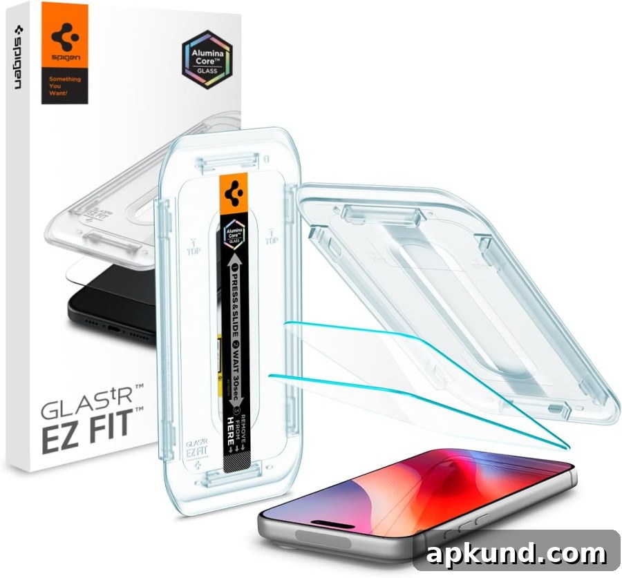 Top iPhone 18 Pro Screen Protectors to Shield Your Display 2 Spigen GlasTR EZ Fit Pro Screen Protector