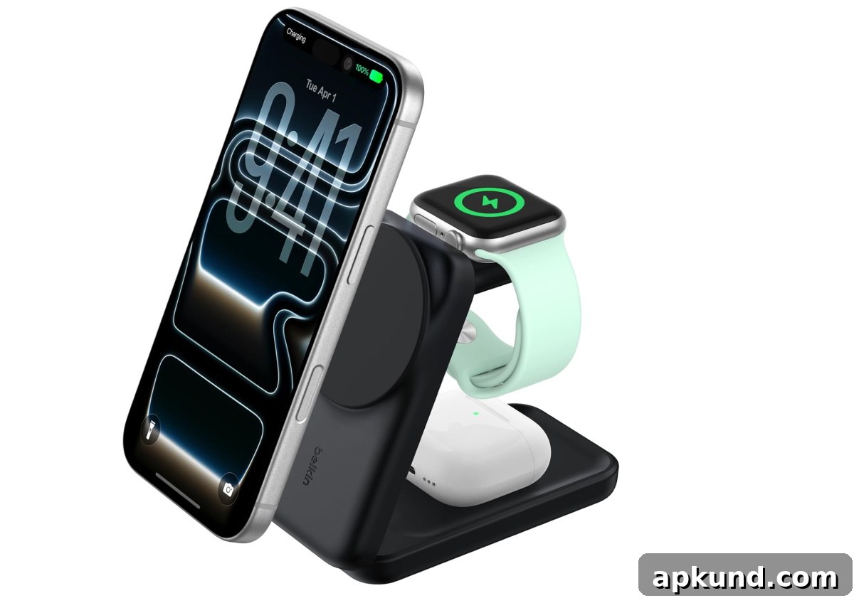 Belkin 25W 3-in-1 Foldable Fast Charging Station
