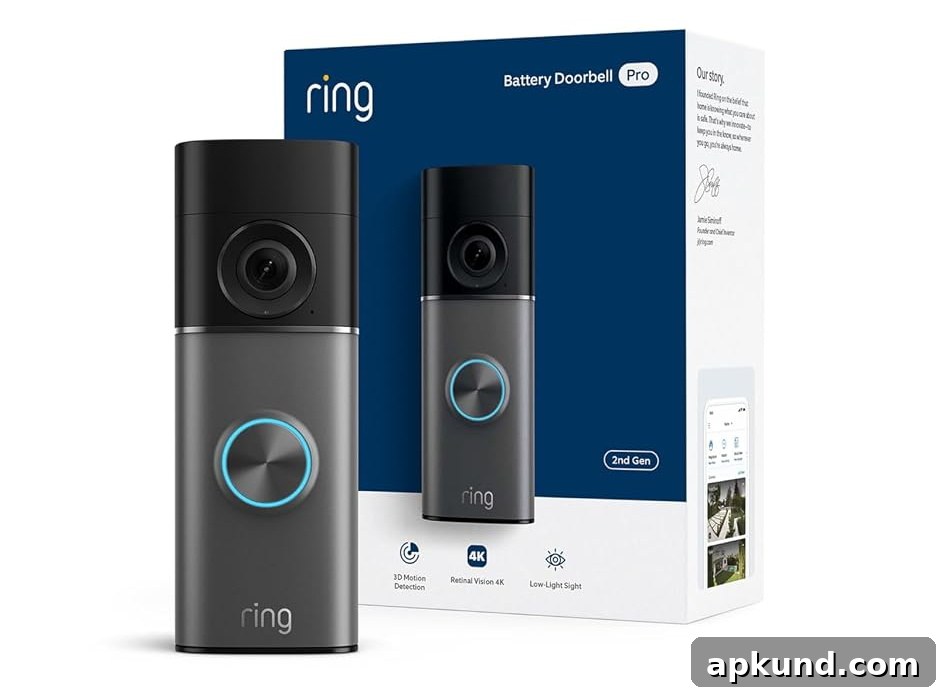 Ring Battery Doorbell 4K Pro
