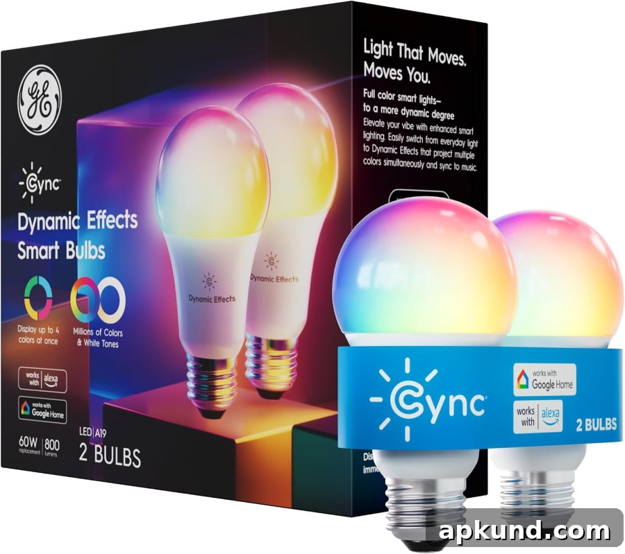 GE Cync Dynamic Effects A19 Bulb